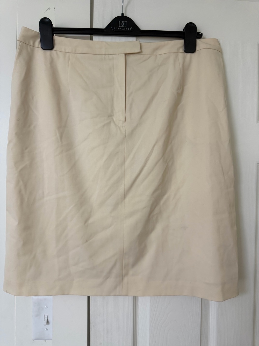 Talbots Cream Pencil Skirt classic wool skirt